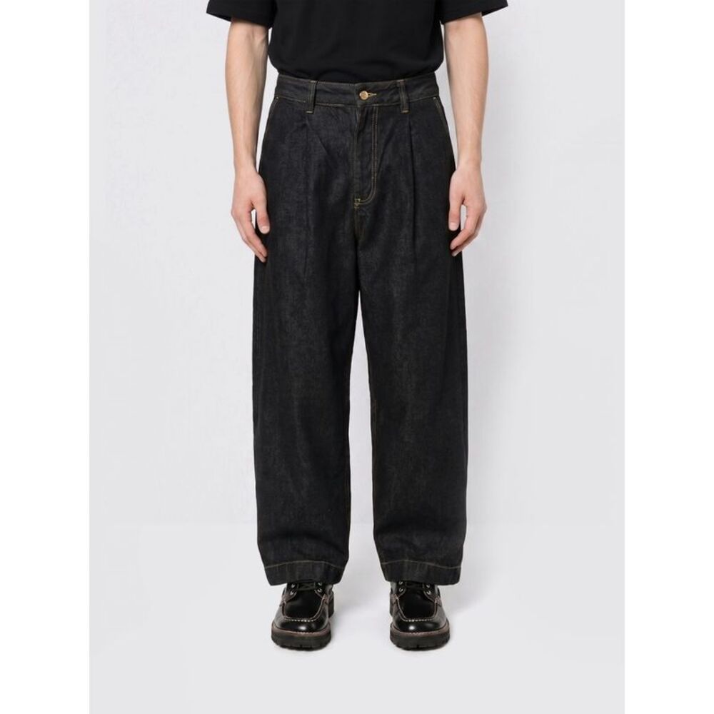 Studio Nicholson Men Denim Baggy Jeans Studio Nicholson